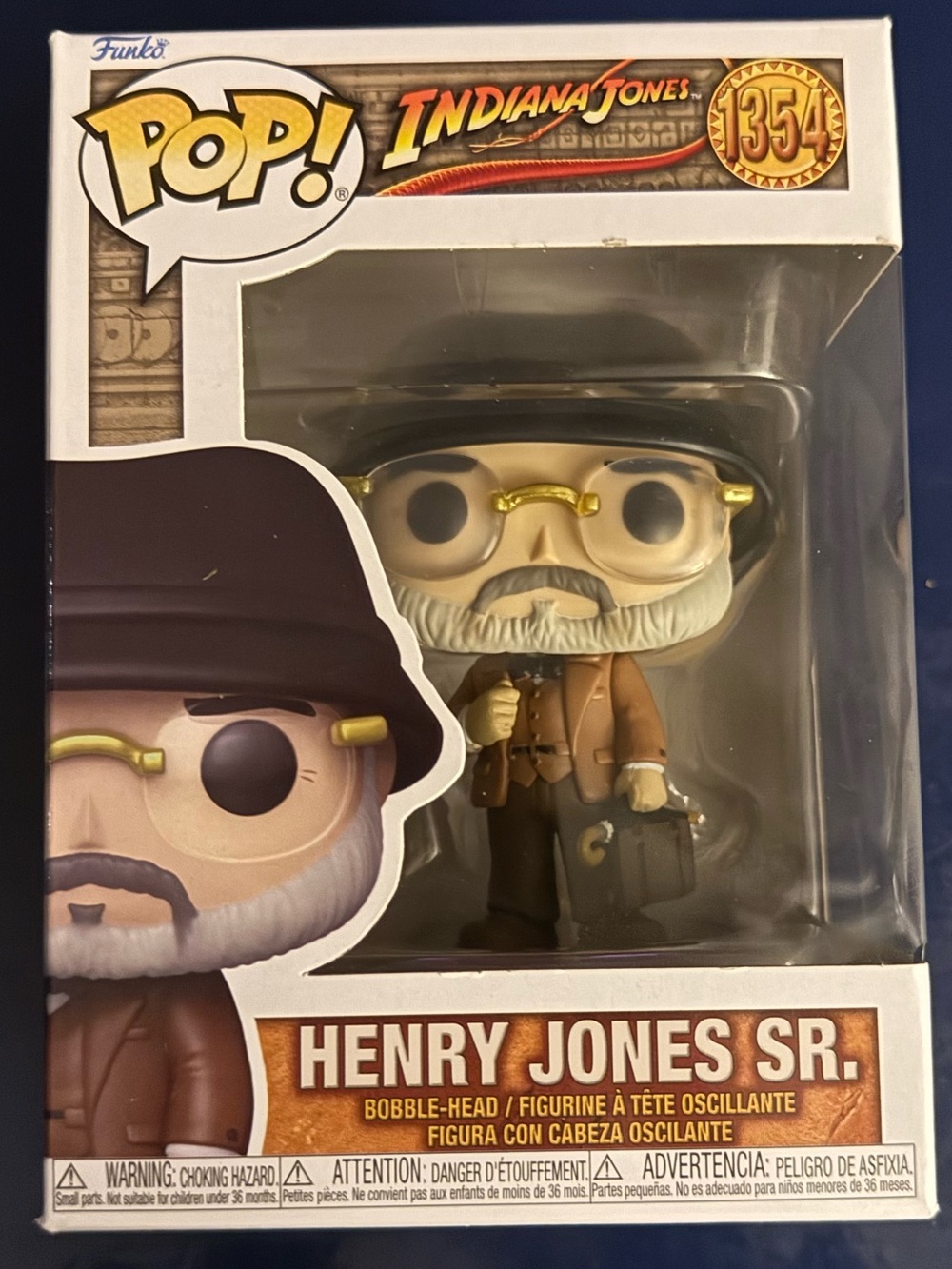 Funko Pop! Henry Jones Sr. Vinyl Figure - Brown, Gold, White, Black
